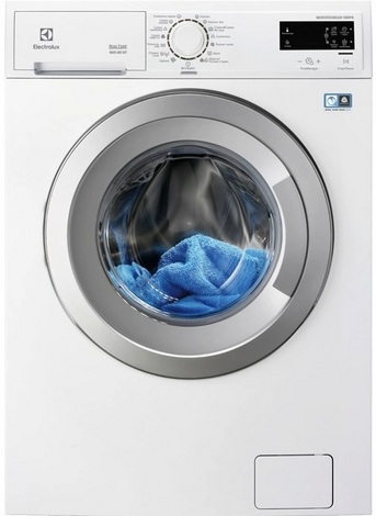 Повнорозмірна (60х85х52 см) модель   Electrolux EWW 51685 SWD   поєднує в собі пральну і сушильну машини, значно спрощуючи і прискорюючи процес прання