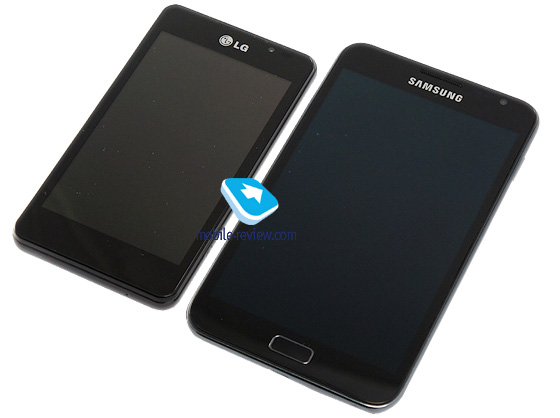 LG 3D max (ліворуч) і Samsung Galaxy S 3
