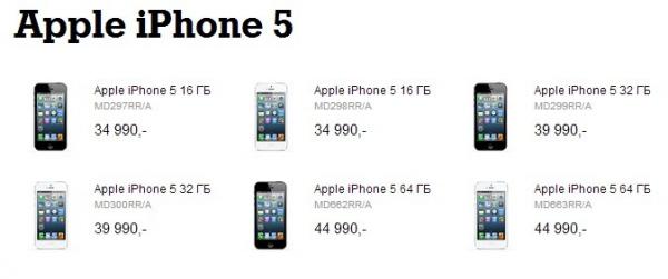 Сьогодні в Росії почалися офіційні продажі нового смартфона Apple - iPhone 5