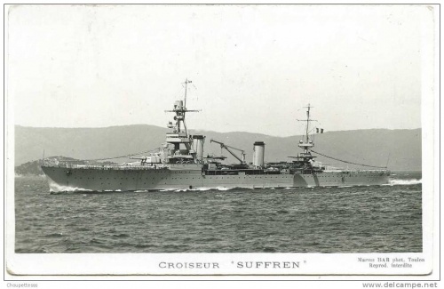 Важкий крейсер «Сюффрен», на якому служив Кусто